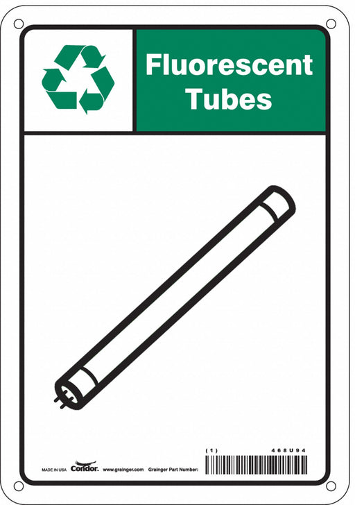 Safety Sign 10 in x 7 in Polyethylene