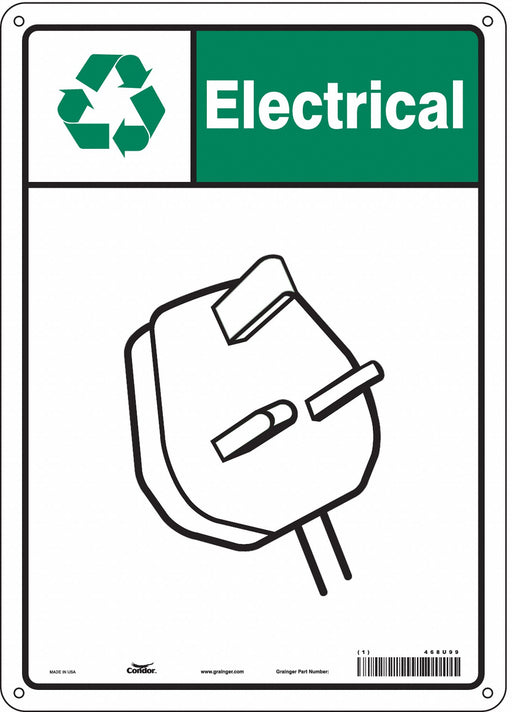 Safety Sign 14 in x 10 in Aluminum