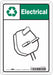 Safety Sign 10 in x 7 in Polyethylene