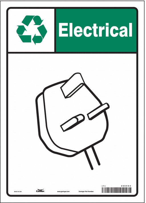 Safety Sign 14 in x 10 in Vinyl