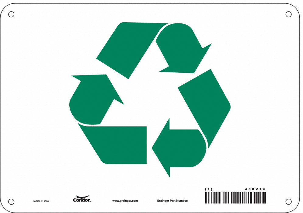 Safety Sign 7 in x 10 in Polyethylene