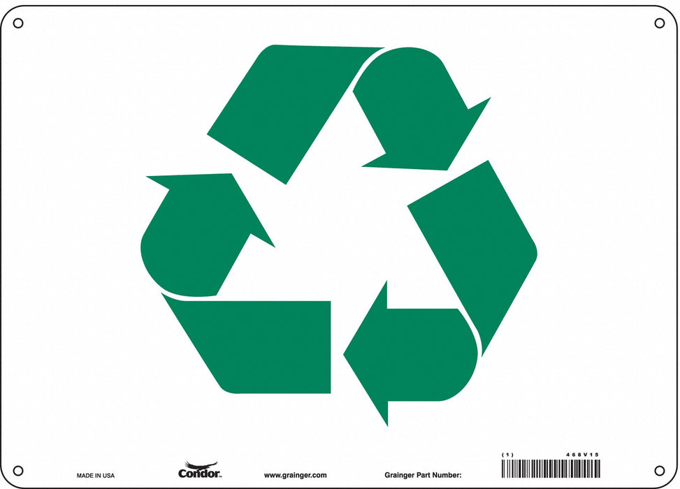 Safety Sign 10 in x 14 in Polyethylene