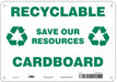 Safety Sign 7 in x 10 in Polyethylene