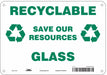Safety Sign 7 in x 10 in Aluminum