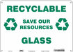 Safety Sign 10 in x 14 in Aluminum