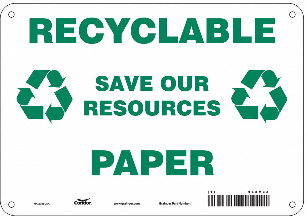 Safety Sign 7 in x 10 in Polyethylene