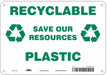 Safety Sign 7 in x 10 in Polyethylene