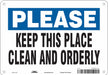 Safety Sign 7 in x 10 in Polyethylene
