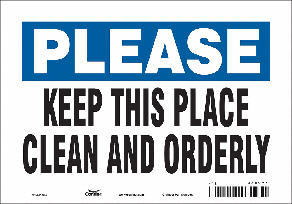 Safety Sign 7 in x 10 in Vinyl