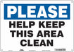 Safety Sign 10 in x 14 in Aluminum