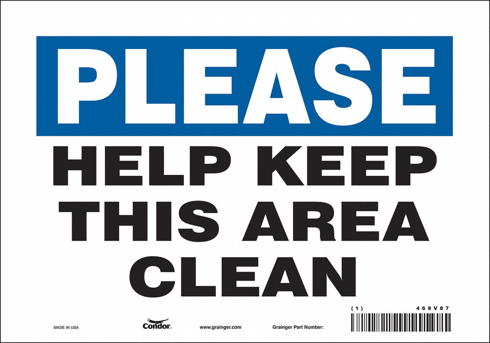 Safety Sign 7 in x 10 in Vinyl