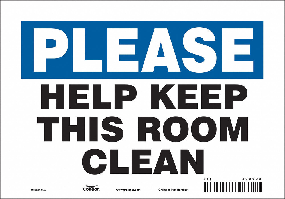 Safety Sign 7 in x 10 in Vinyl