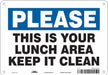 Safety Sign 7 in x 10 in Aluminum