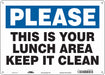Safety Sign 10 in x 14 in Aluminum