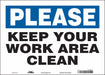 Safety Sign 10 in x 14 in Vinyl