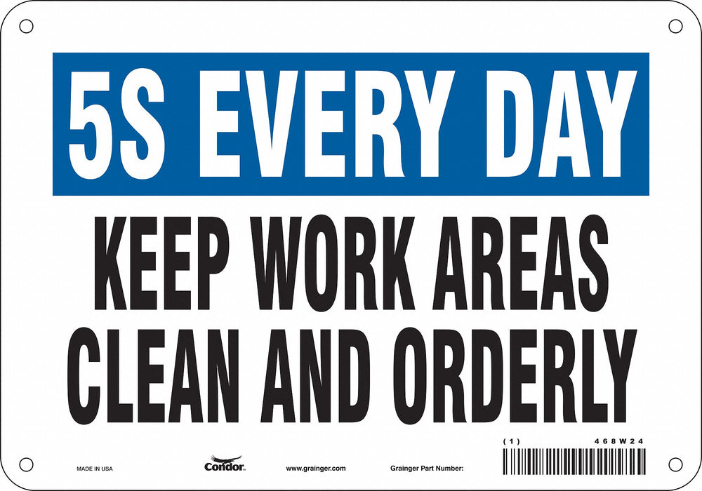 Safety Sign 7 in x 10 in Aluminum