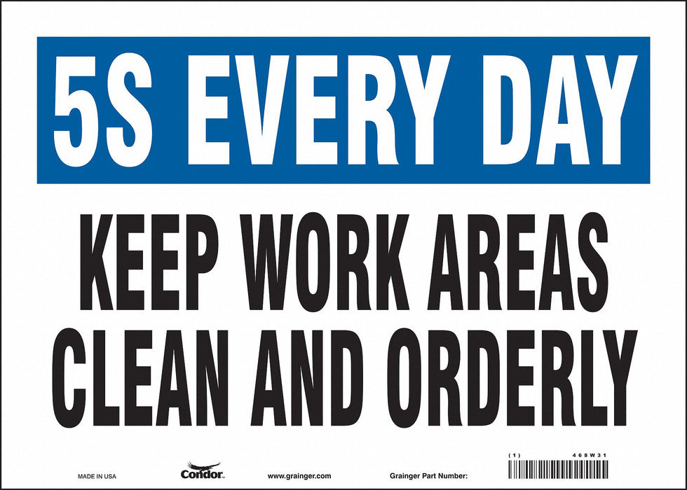 Safety Sign 10 inx14 in Vinyl