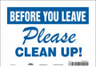 Safety Sign 7 in x 10 in Vinyl