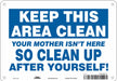 Safety Sign 7 in x 10 in Polyethylene