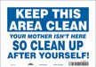 Safety Sign 7 in x 10 in Vinyl