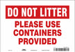 Safety Sign 7 in x 10 in Vinyl
