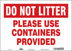 Safety Sign 10 in x 14 in Vinyl