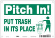 Safety Sign 7 in x 10 in Polyethylene
