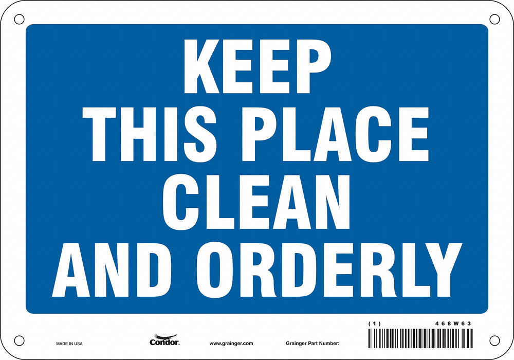 Safety Sign 7 in x 10 in Aluminum