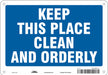 Safety Sign 7 in x 10 in Aluminum