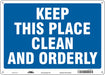 Safety Sign 10 in x 14 in Aluminum