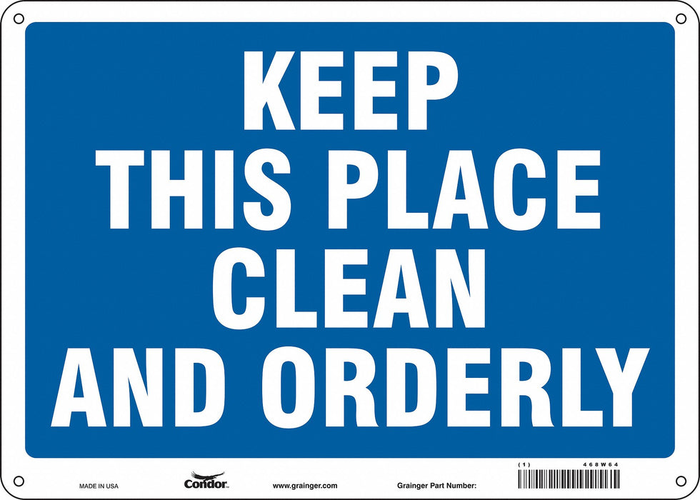 Safety Sign 10 in x 14 in Aluminum