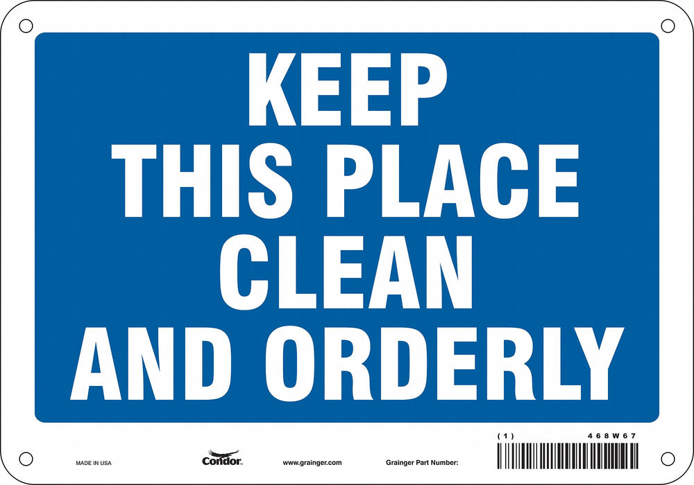 Safety Sign 7 in x 10 in Polyethylene