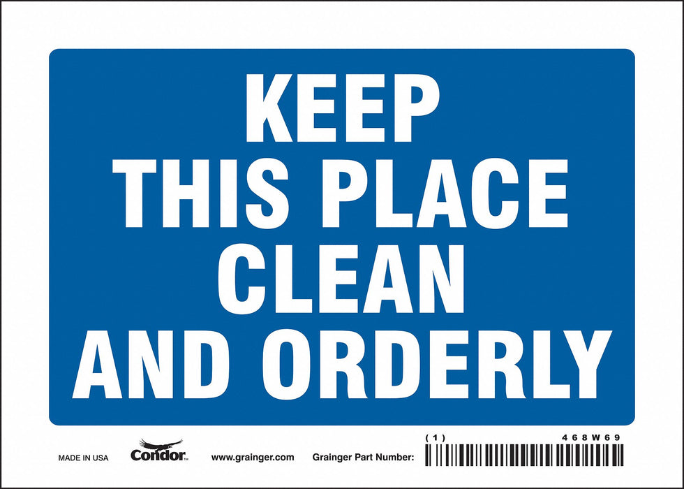 Safety Sign 5 in x 7 in Vinyl