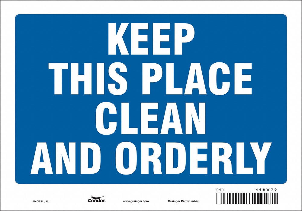 Safety Sign 7 in x 10 in Vinyl