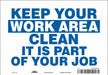 Safety Sign 7 in x 10 in Vinyl