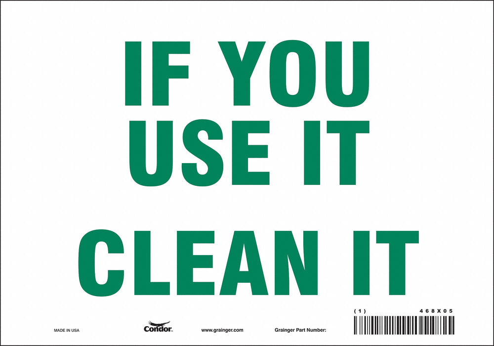 Safety Sign 7 in x 10 in Vinyl