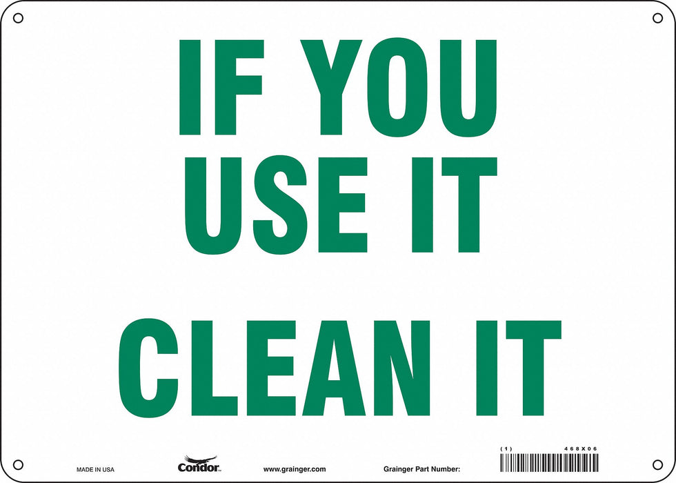 Safety Sign 10 in x 14 in Vinyl