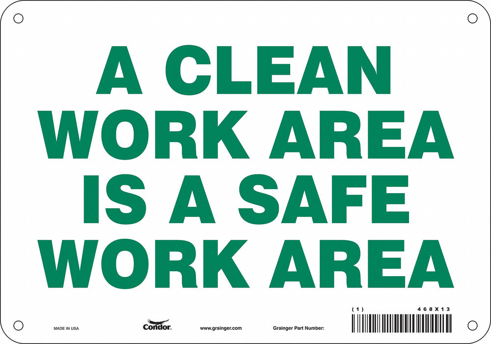 J9885 Safety Sign 7 in x 10 in Aluminum