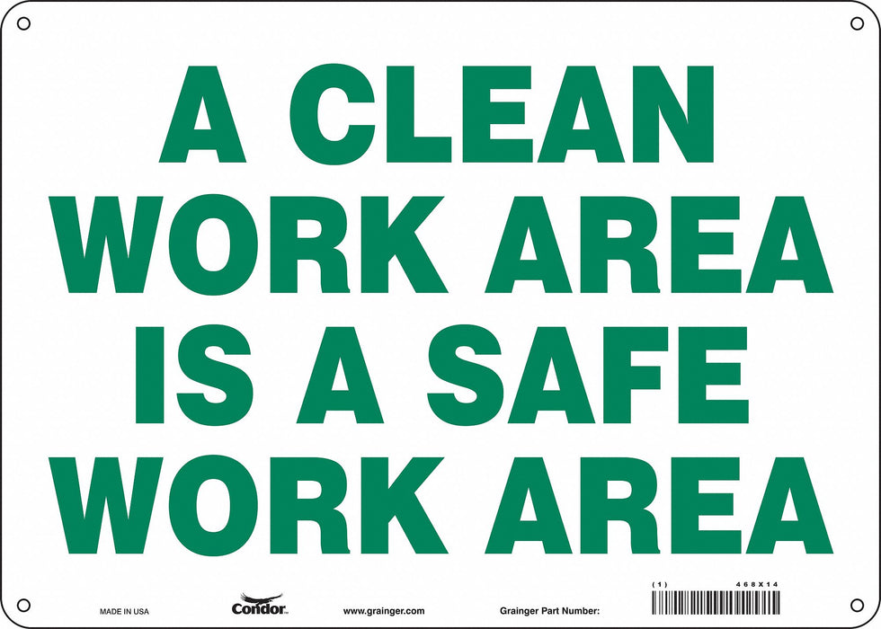J9885 Safety Sign 10 in x 14 in Aluminum