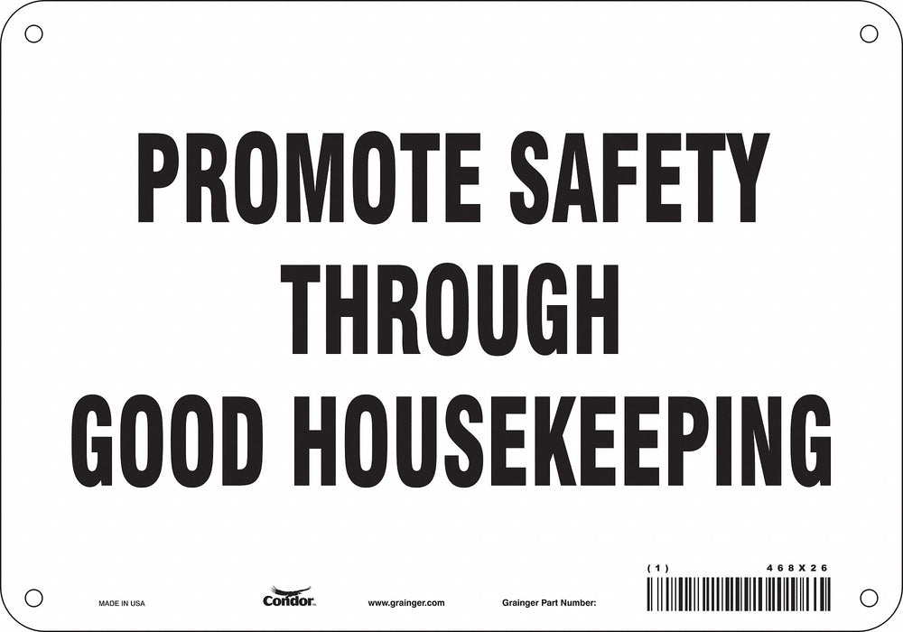 Safety Sign 7 in x 10 in Aluminum