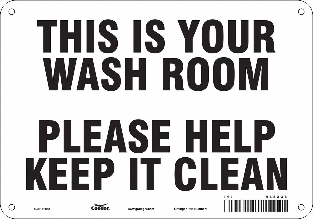 Safety Sign 7 in x 10 in Aluminum