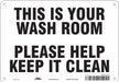Safety Sign 7 in x 10 in Aluminum