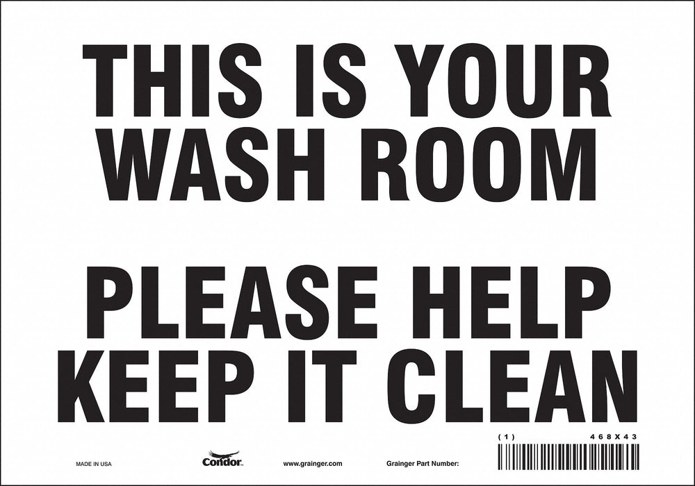 Safety Sign 7 in x 10 in Vinyl