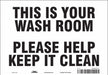 Safety Sign 7 in x 10 in Vinyl