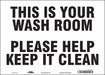 Safety Sign 10 in x 14 in Vinyl