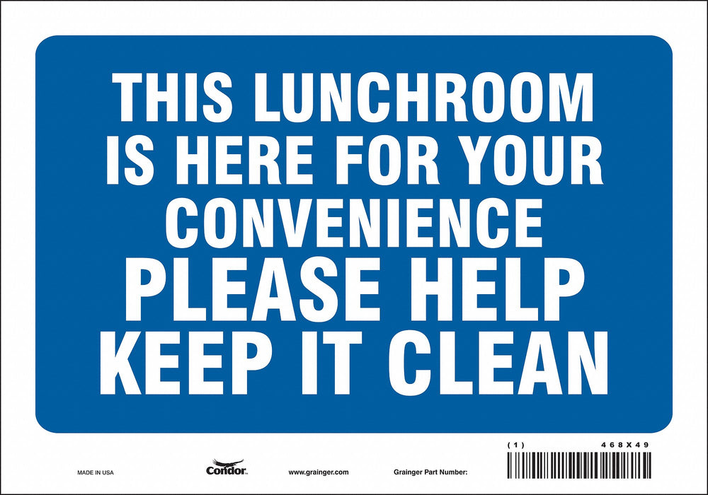 Safety Sign 7 in x 10 in Vinyl