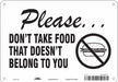 Safety Sign 7 in x 10 in Aluminum
