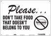 Safety Sign 10 in x 14 in Polyethylene