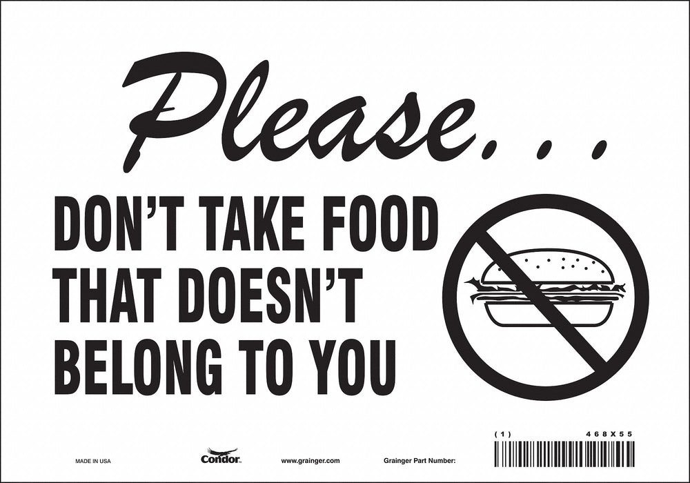 Safety Sign 7 in x 10 in Vinyl