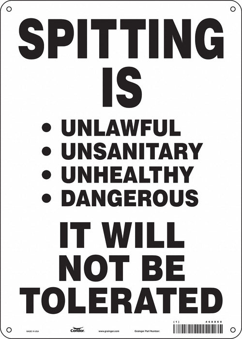 Safety Sign 14 in x 10 in Polyethylene
